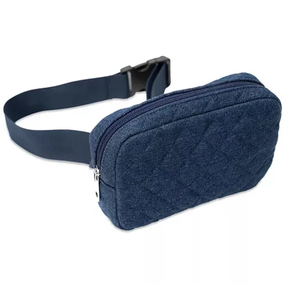 🆕Quilted Denim Belt Bag Size L/XL